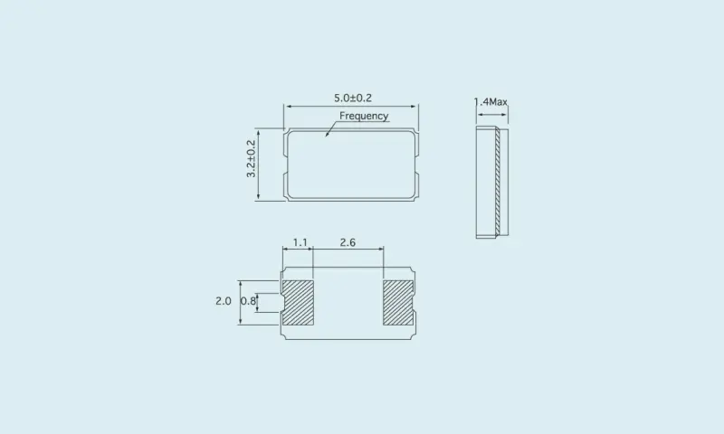 VERRE de r&eacute;sonateur &agrave; cristal de quartz 5.0*3.2